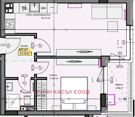 En venta  1 dormitorio Sofia , Nadezhda 2 , 63 metros cuadrados | 53650531