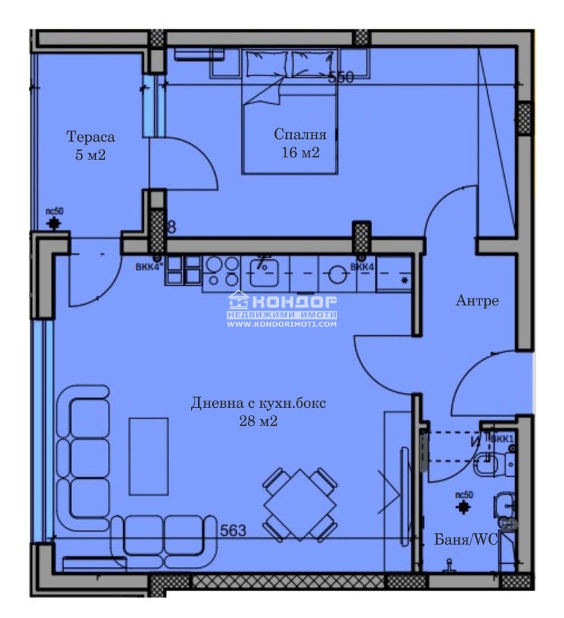 Продава 2-СТАЕН, гр. Пловдив, Христо Смирненски, снимка 2 - Апартаменти - 52328496