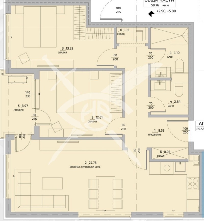 Продава 3-СТАЕН, гр. София, Малинова долина, снимка 8 - Aпартаменти - 48655136