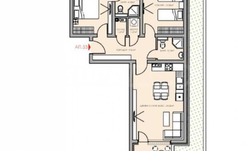 Till salu  2 sovrum Sofia , Ovtja kupel , 110 kvm | 88520911 - bild [2]