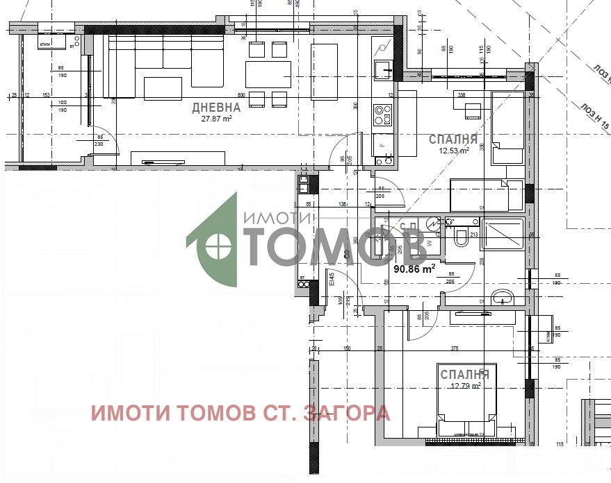 Продава 3-СТАЕН, гр. Стара Загора, Самара 3, снимка 2 - Апартаменти - 52479083
