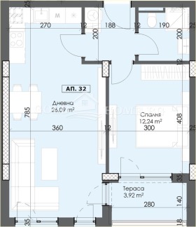 1 Schlafzimmer Trakija, Plowdiw 7