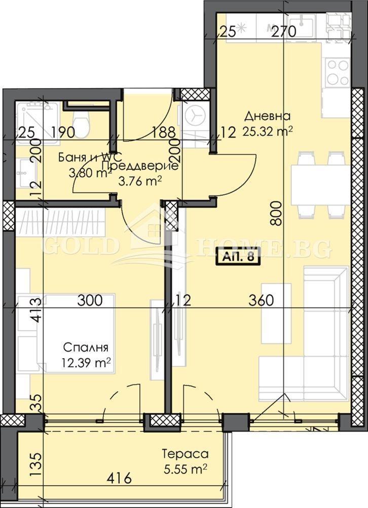 Продава 2-СТАЕН, гр. Пловдив, Тракия, снимка 6 - Aпартаменти - 49397380