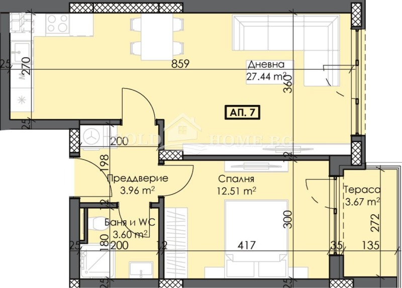 Продава 2-СТАЕН, гр. Пловдив, Тракия, снимка 3 - Aпартаменти - 49397380