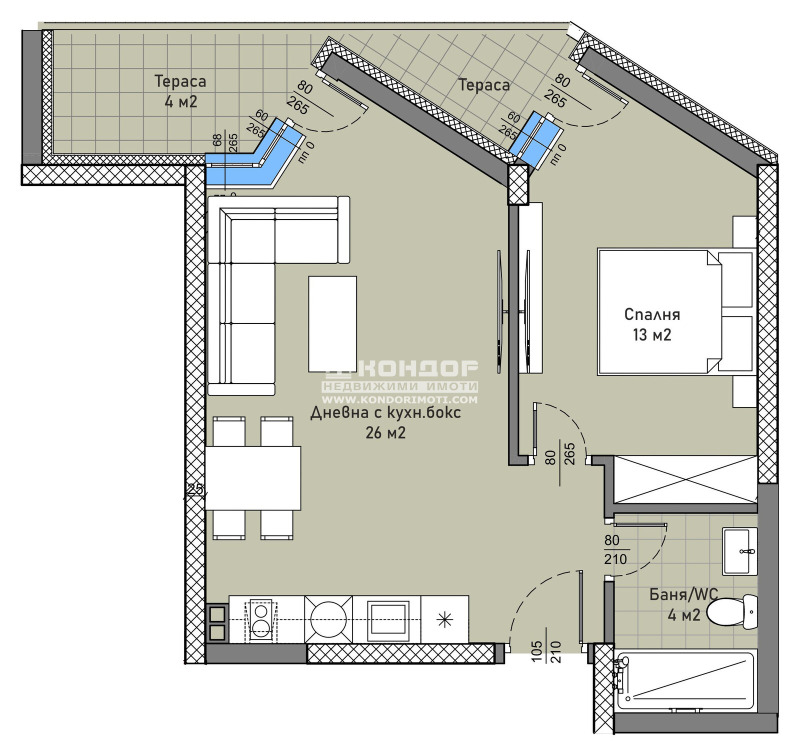 Продава 2-СТАЕН, гр. Пловдив, Христо Смирненски, снимка 2 - Апартаменти - 52396203