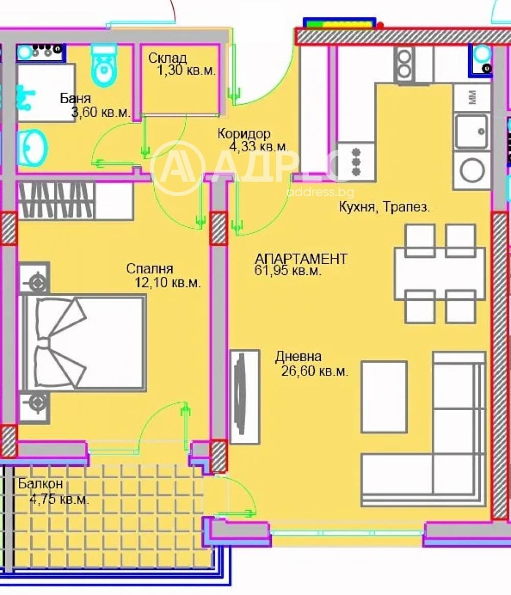 Продава 2-СТАЕН, гр. София, Люлин 5, снимка 7 - Апартаменти - 54146508
