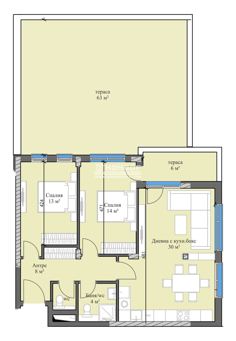 Продава 3-СТАЕН, гр. Пловдив, Кършияка, снимка 4 - Aпартаменти - 46616125