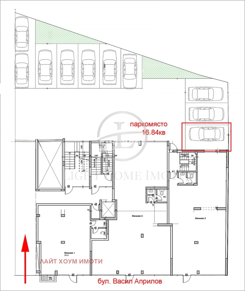 Till salu  Parkeringsplats Plovdiv , Centar , 14 kvm | 61750399 - bild [2]
