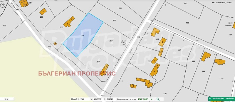 Продава ПАРЦЕЛ в област Добрич, с. Храброво - 1426 кв.м / 15 000 € » 29 337.45 лв., БЪЛГЕРИАН ПРОПЕРТИС