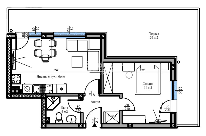 Продава  2-стаен град Пловдив , Беломорски , 92 кв.м | 51163163 - изображение [4]