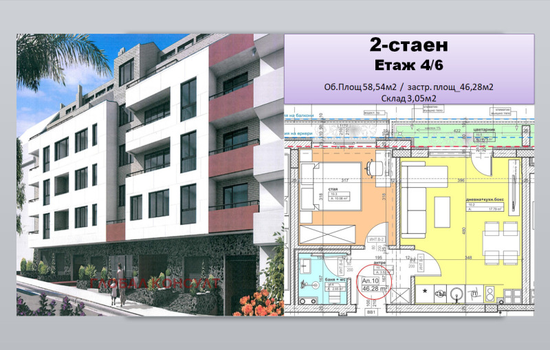 Продава 2-СТАЕН, гр. София, Център, снимка 1 - Aпартаменти - 47885272