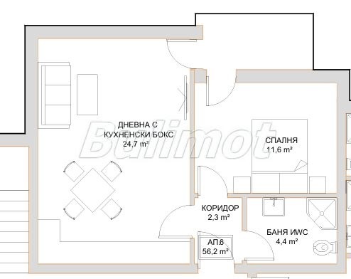 Продава 2-СТАЕН, гр. Варна, Виница, снимка 4 - Апартаменти - 54202808