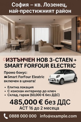 2 chambres Lozenets, Sofia