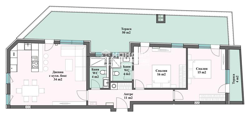 Продается  2 спальни Пловдив , Христо Смирненски , 179 кв.м | 33819437 - изображение [5]