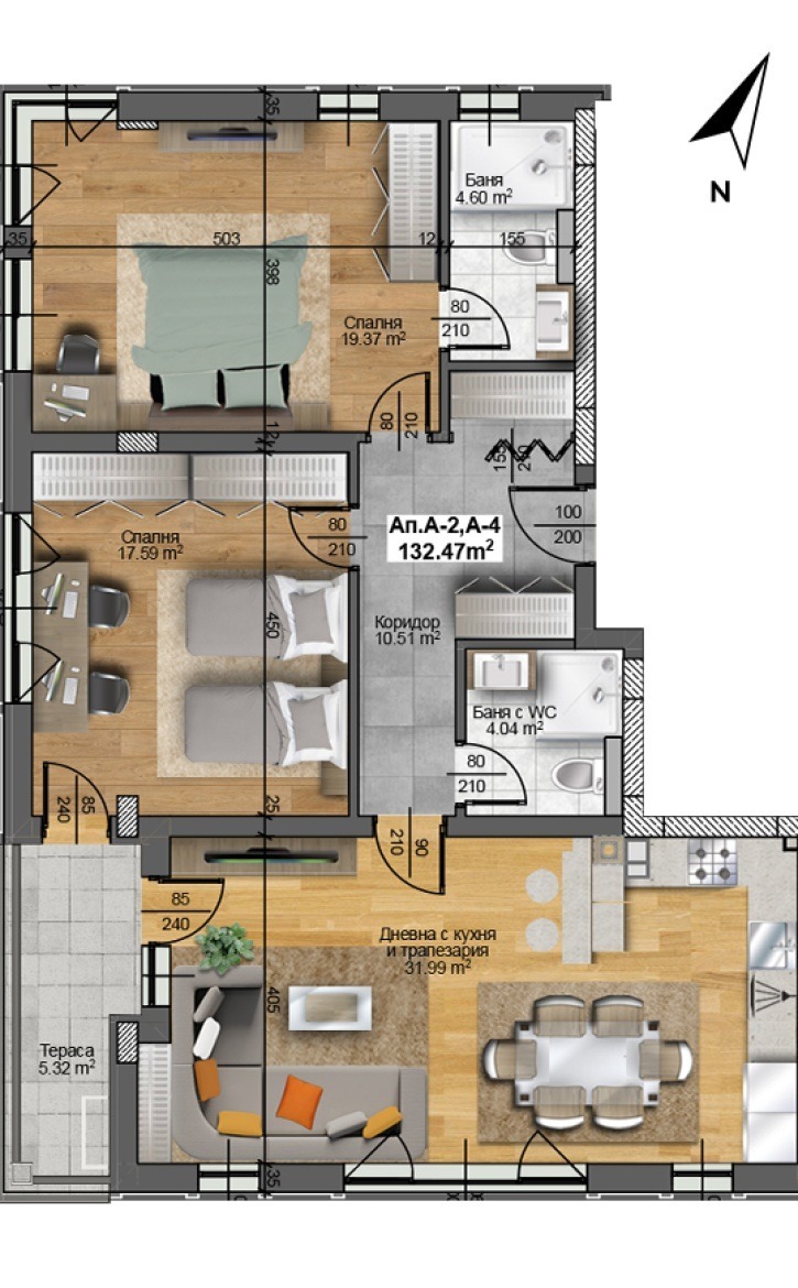 Продава 3-СТАЕН, гр. Пловдив, Христо Смирненски, снимка 2 - Апартаменти - 54614040