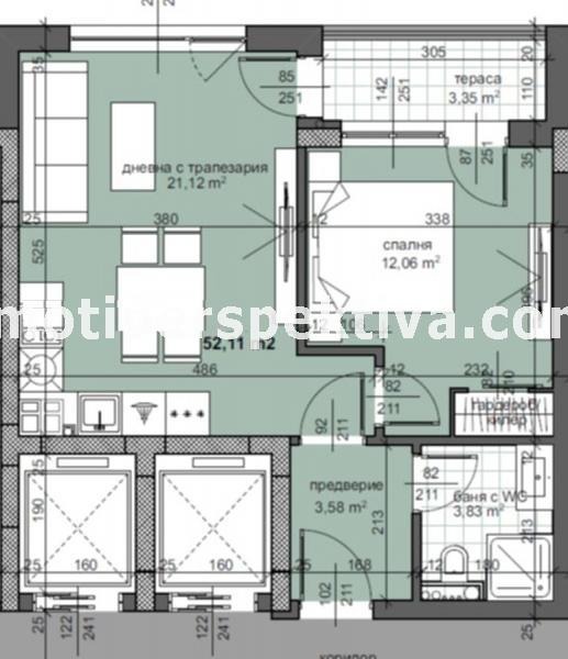 Продаја  1 спаваћа соба Пловдив , Тракија , 60 м2 | 83785749 - слика [9]