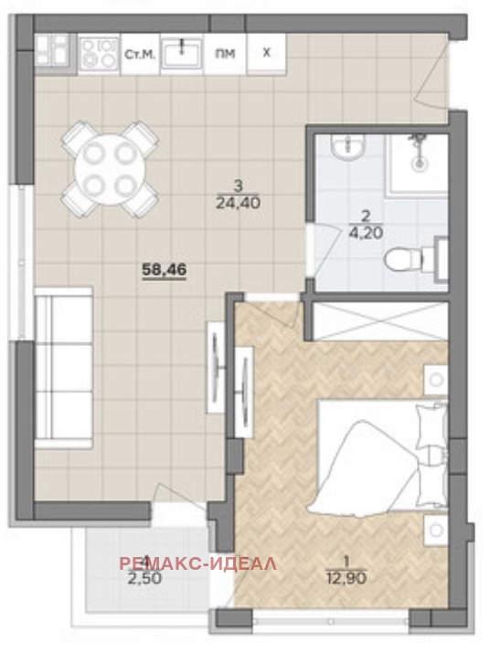 Продава 2-СТАЕН, гр. Варна, к.к. Чайка, снимка 9 - Апартаменти - 53796323