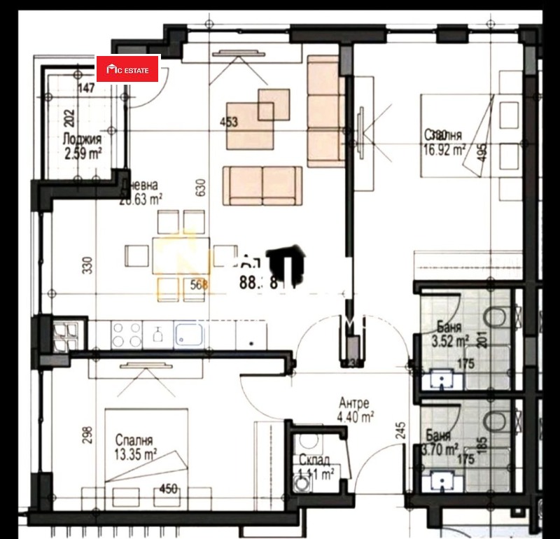 Продава 3-СТАЕН, гр. София, Манастирски ливади, снимка 8 - Апартаменти - 52634420