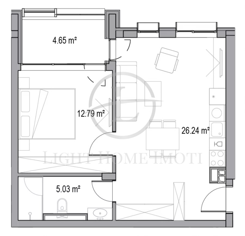 Na prodej  1 ložnice Plovdiv , Christo Smirnenski , 79 m2 | 39995569 - obraz [4]