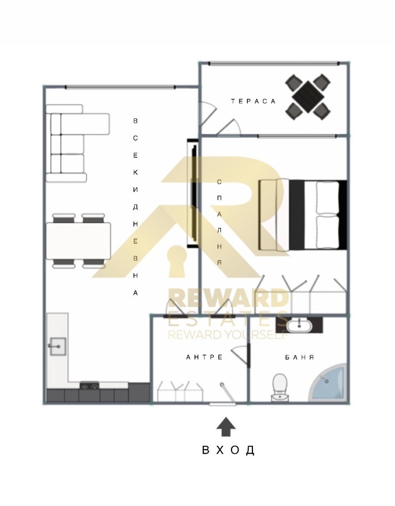 Satılık  1 yatak odası Sofia , Banişora , 41 metrekare | 53214406 - görüntü [10]