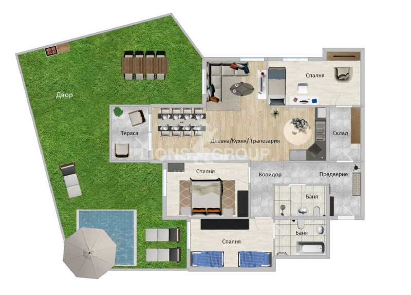 Продается  3 спальни София , Овча купел , 240 кв.м | 29256824 - изображение [3]