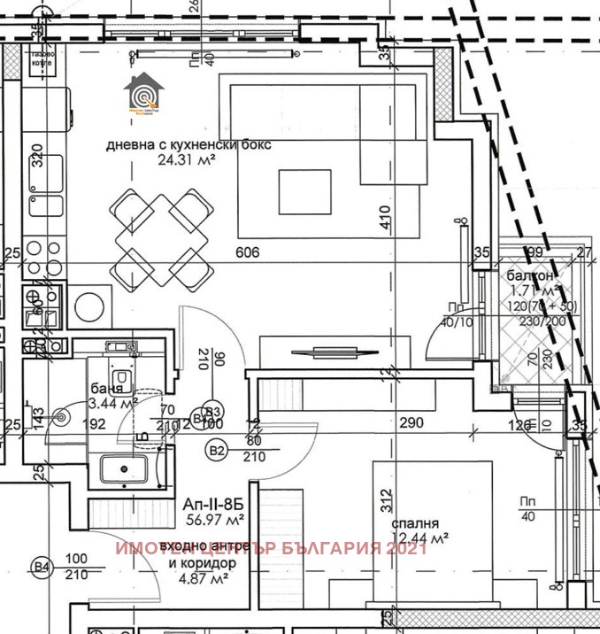 Продава 2-СТАЕН, гр. София, Кръстова вада, снимка 14 - Апартаменти - 55940057