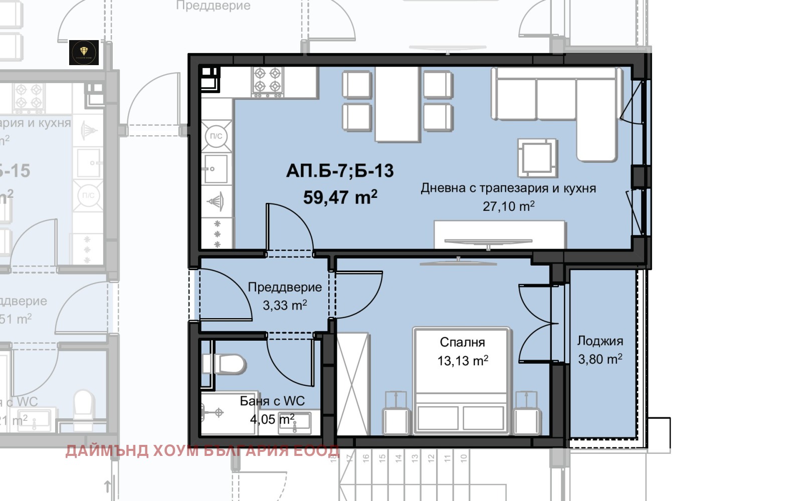 Продава 2-СТАЕН, гр. Пловдив, Христо Смирненски, снимка 2 - Апартаменти - 53961207