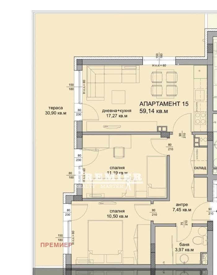 Продава 3-СТАЕН, гр. Бургас, Сарафово, снимка 10 - Апартаменти - 52468390