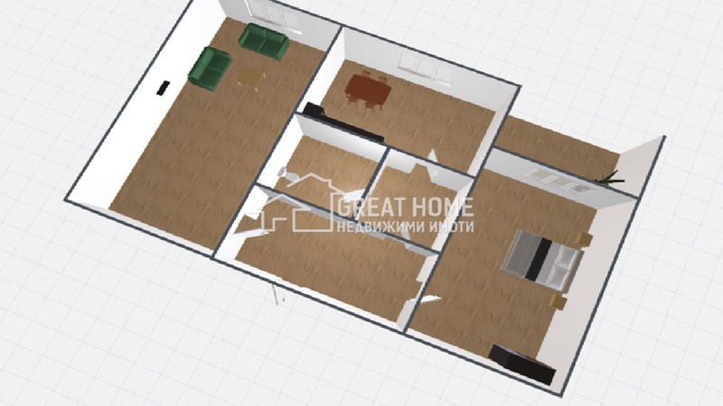 Zu verkaufen  2 Schlafzimmer Targowishte , Zapad 1 , 62 qm | 15735276 - Bild [8]