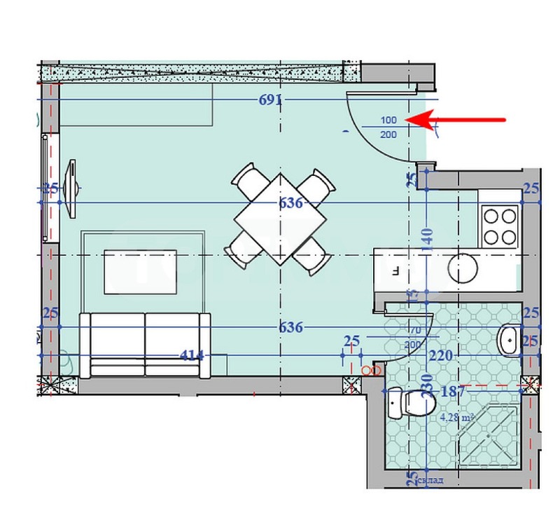 Продается  Студия область Добрич , Кранево , 36 кв.м | 61506807 - изображение [2]