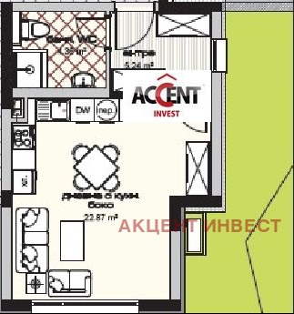 Продава 1-СТАЕН, гр. Варна, Изгрев, снимка 6 - Апартаменти - 55290894