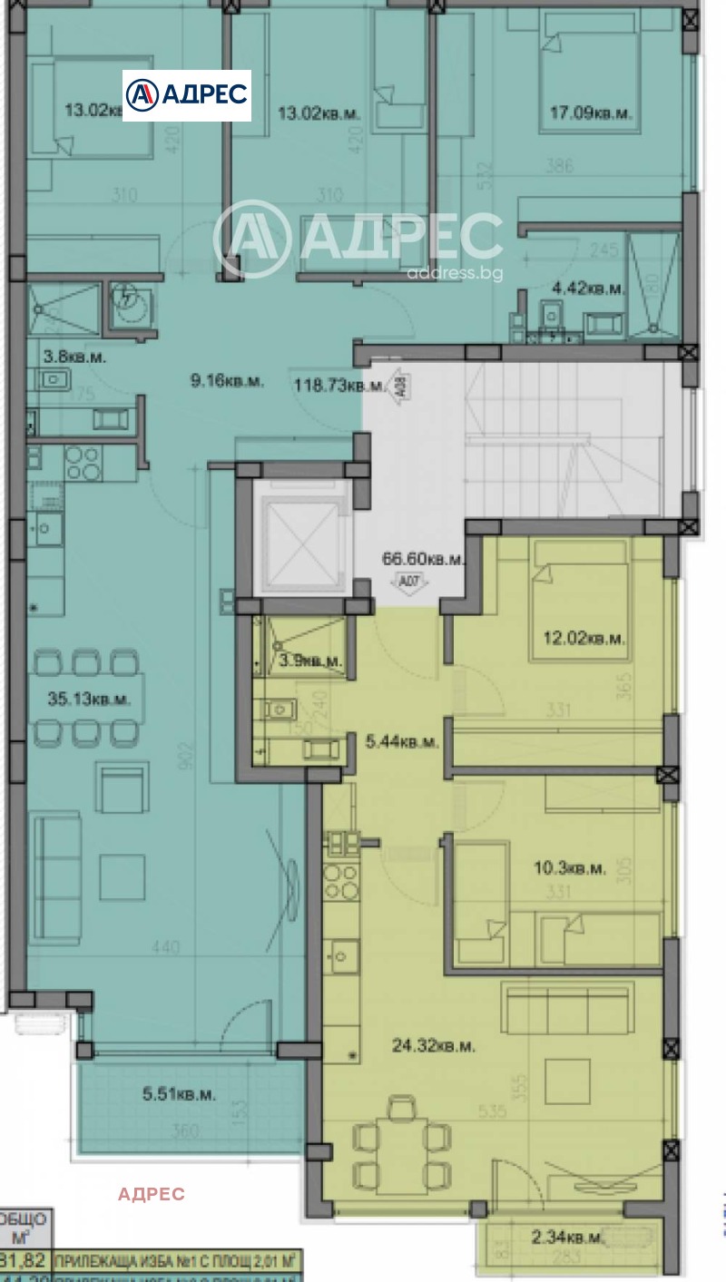 Продава  Многостаен град Варна , Бриз , 144 кв.м | 42613235 - изображение [4]