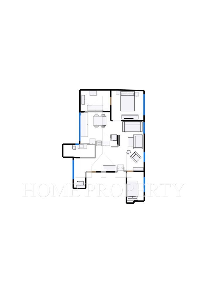 Продаја  1 спаваћа соба Софија , Манастирски ливади , 85 м2 | 76830021 - слика [17]