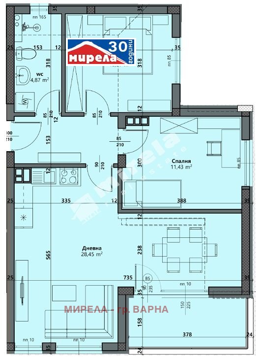 Продава 3-СТАЕН, град Варна, Виница • 129000 € / 252302.07 лв. • 43888541 1