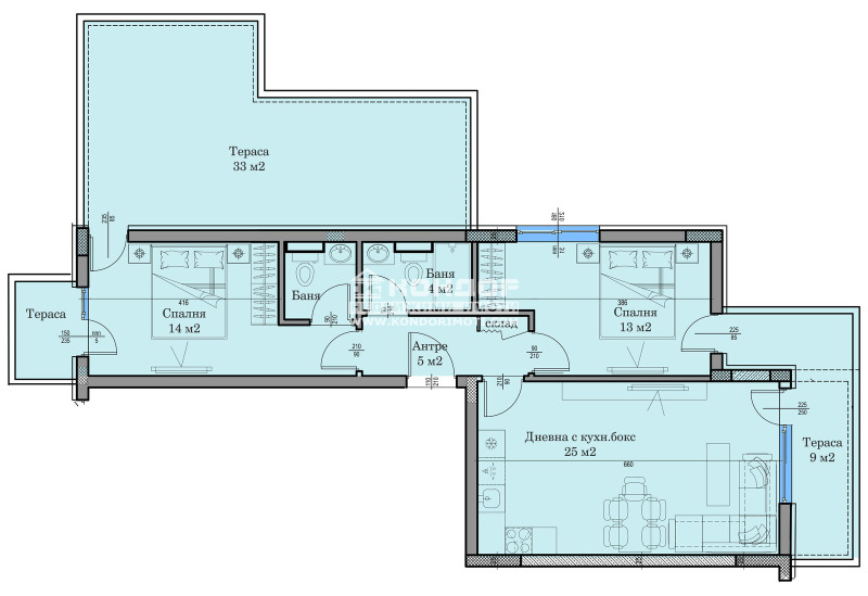 À vendre  2 chambres Plovdiv , Hristo Smirnenski , 142 m² | 23417861 - image [4]