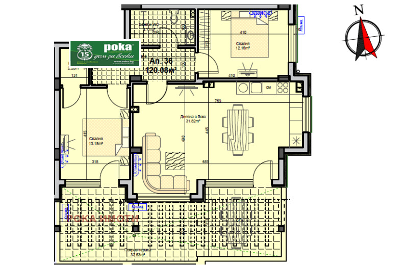 À vendre  2 chambres Stara Zagora , Jeleznik - tsentar , 146 m² | 20007200 - image [2]