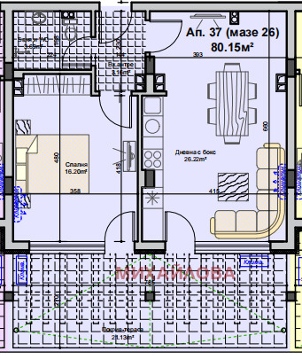 Продава  2-стаен град Стара Загора , Железник - център , 100 кв.м | 24486492 - изображение [2]