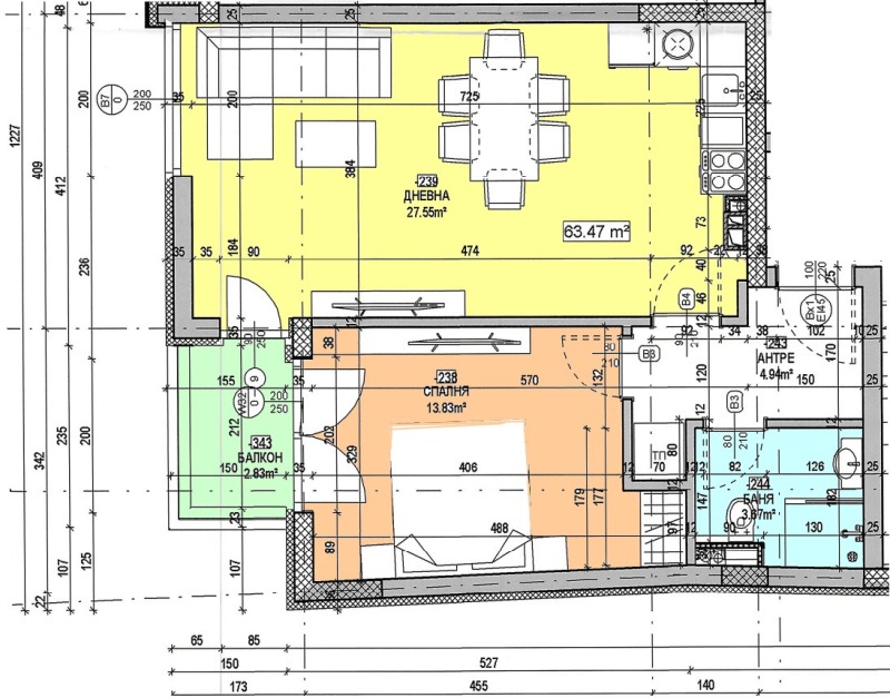 À venda  1 quarto Sofia , Centar , 78 m² | 93644849 - imagem [2]