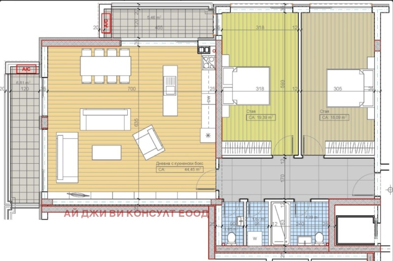 Продаја  2 спаваће собе Софија , Бојана , 153 м2 | 37471962