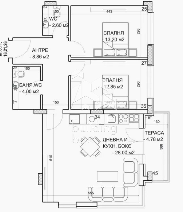 Eladó  2 hálószobás Plovdiv , Mladezski Halm , 98 négyzetméter | 37992757 - kép [2]