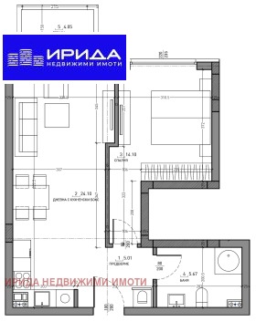 1 dormitorio Malinova dolina, Sofia 1