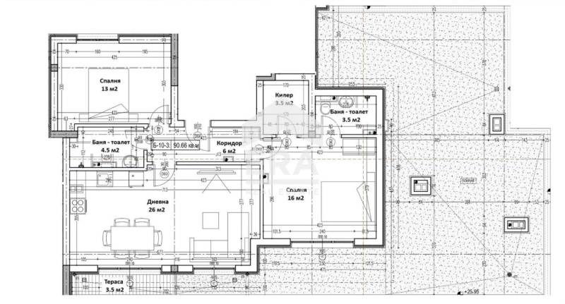 Продава 3-СТАЕН, гр. Варна, Изгрев, снимка 14 - Апартаменти - 52440088
