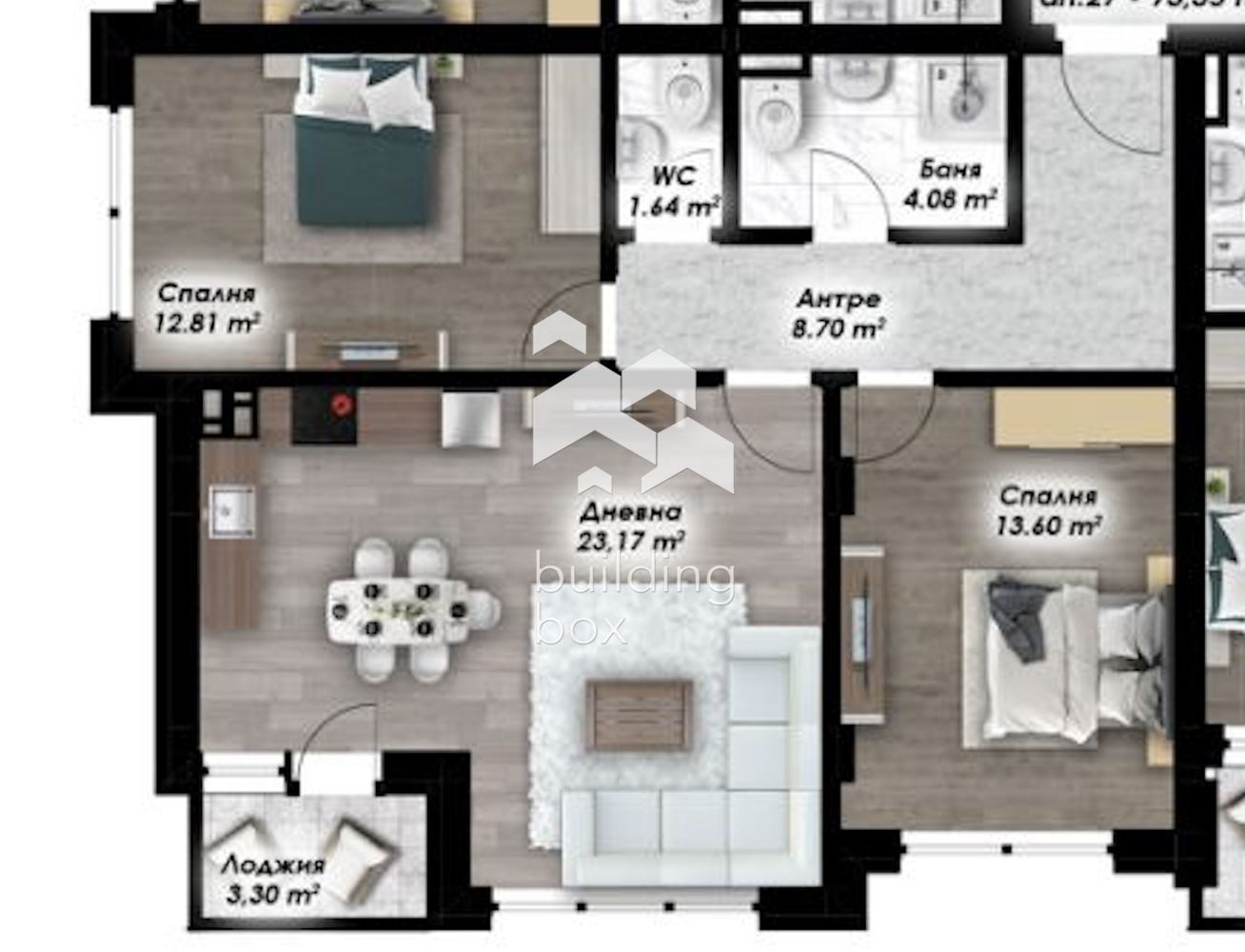 Продава 3-СТАЕН, гр. Пловдив, Остромила, снимка 2 - Апартаменти - 54291495