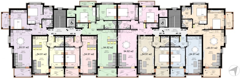Продава 2-СТАЕН, гр. Варна, к.к. Св.Св. Константин и Елена, снимка 4 - Апартаменти - 52708910