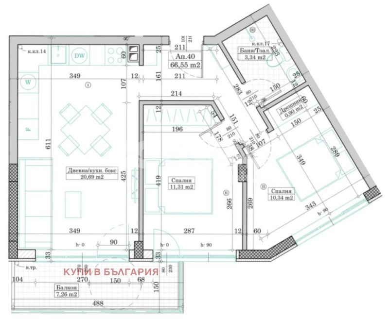 In vendita  2 camere da letto Varna , Vinitsa , 73 mq | 43672569