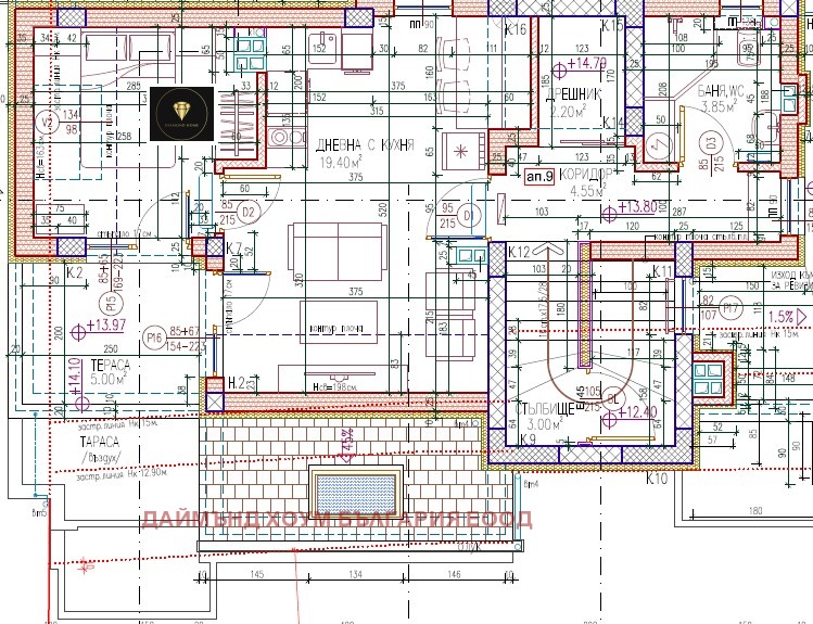 De vânzare  1 dormitor Plovdiv , Țentâr , 86 mp | 35119920 - imagine [3]