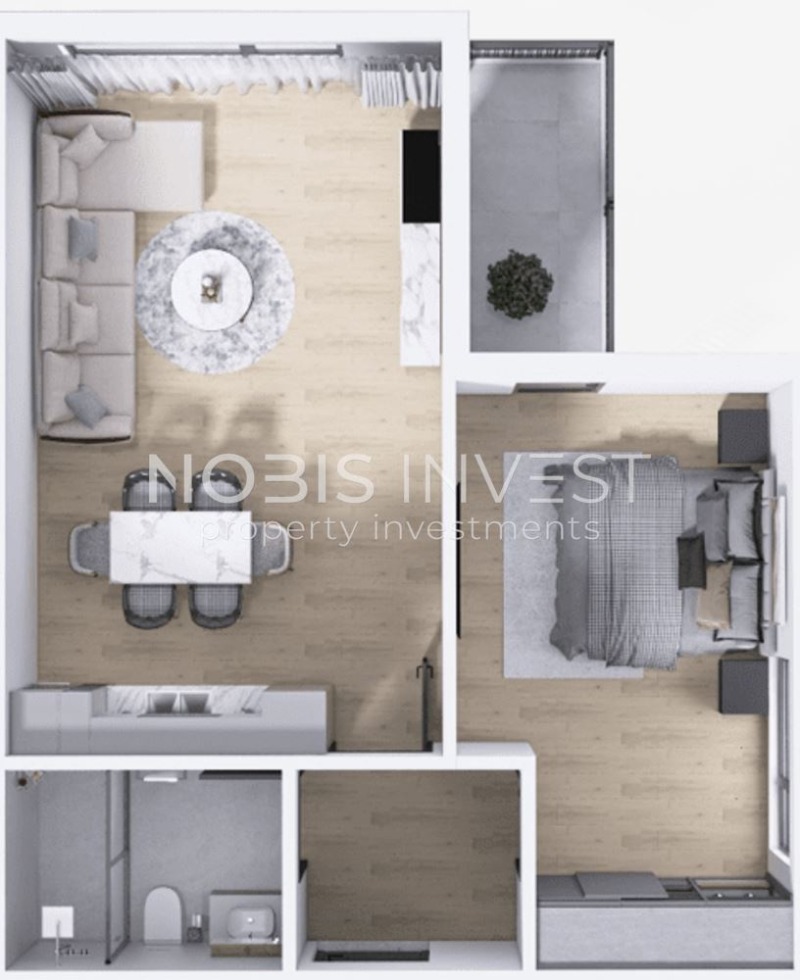 For Sale  1 bedroom Plovdiv , Hristo Smirnenski , 68 sq.m | 18359388 - image [2]