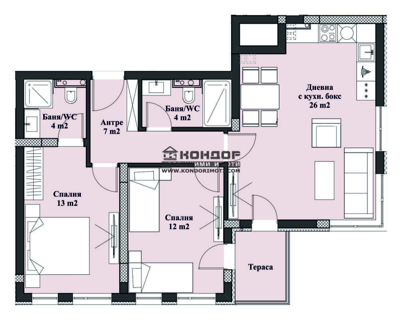 Продава 3-СТАЕН, гр. Пловдив, Христо Смирненски, снимка 3 - Aпартаменти - 47298305