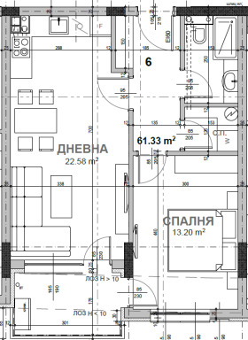 1 спаваћа соба Казански - изток, Стара Загора 2