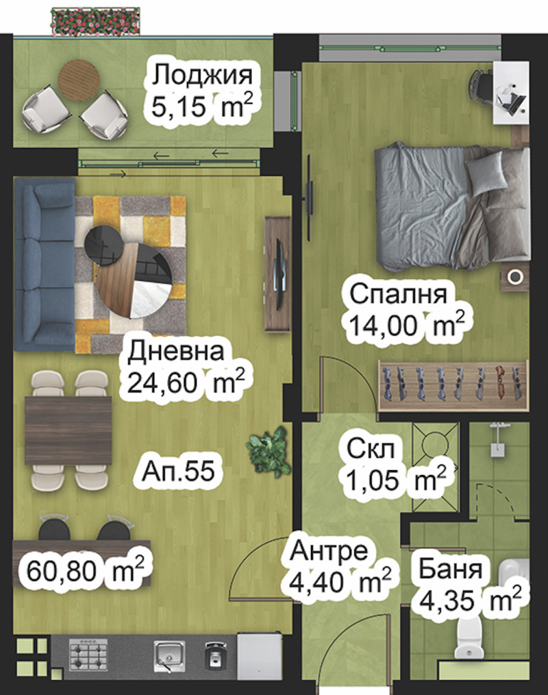 Продава  2-стаен град Пловдив , Отдих и култура , 71 кв.м | 96939547 - изображение [2]